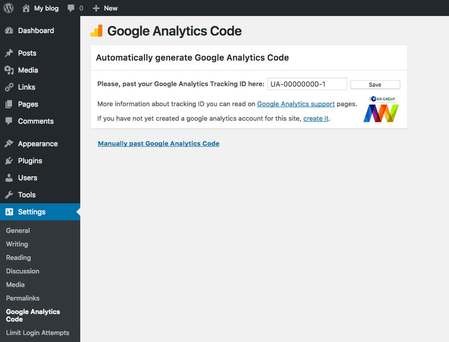 Nhúng Google Analytics bằng Plugin Wordpress