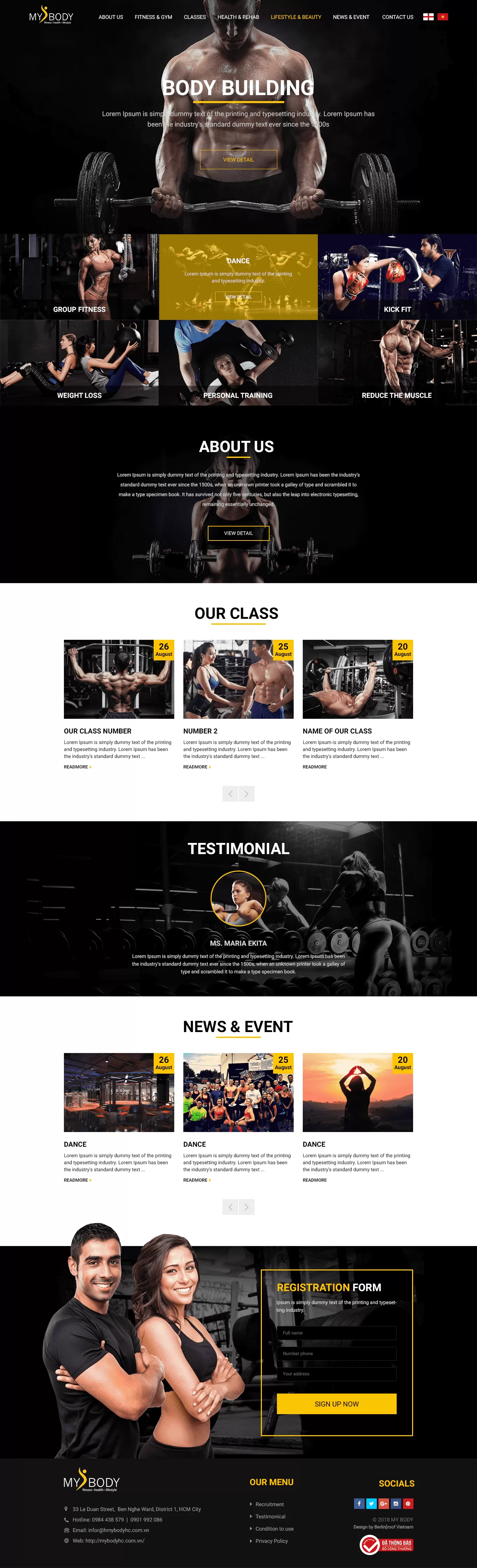 Website My Body Fitness